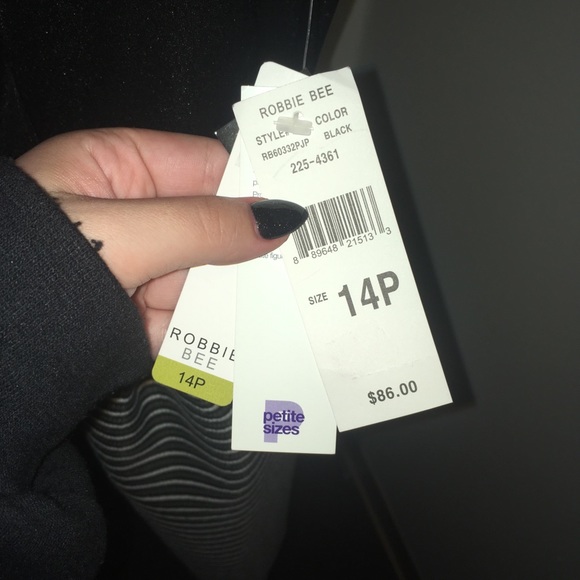 Semi Formal Black and Silver Dress - Picture 4 of 4